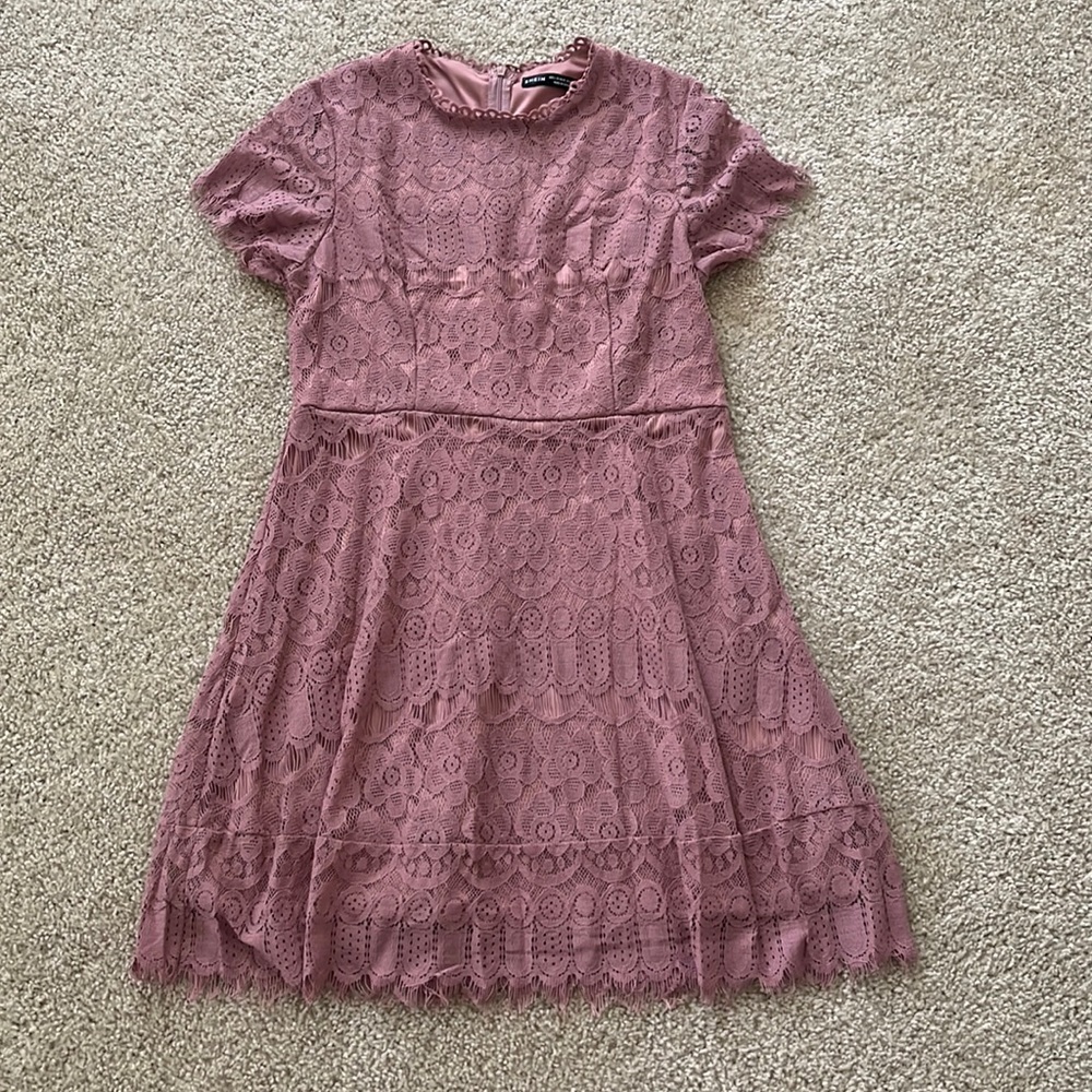 Blush lace dress